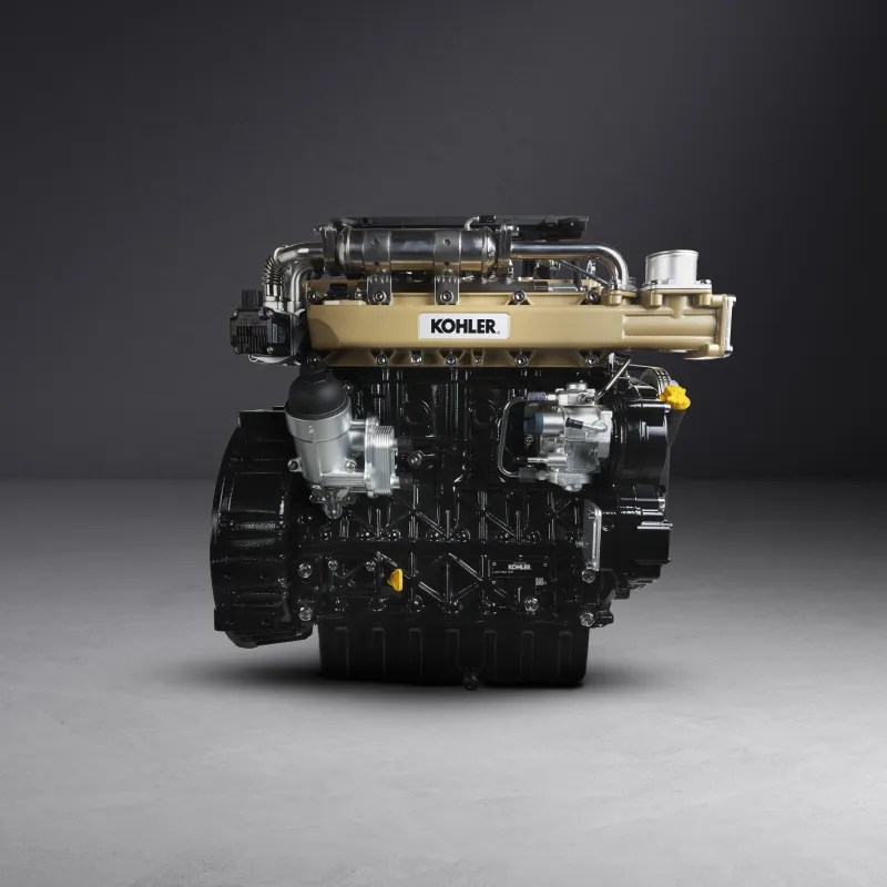 Image of a new engine with the text Kohler on it